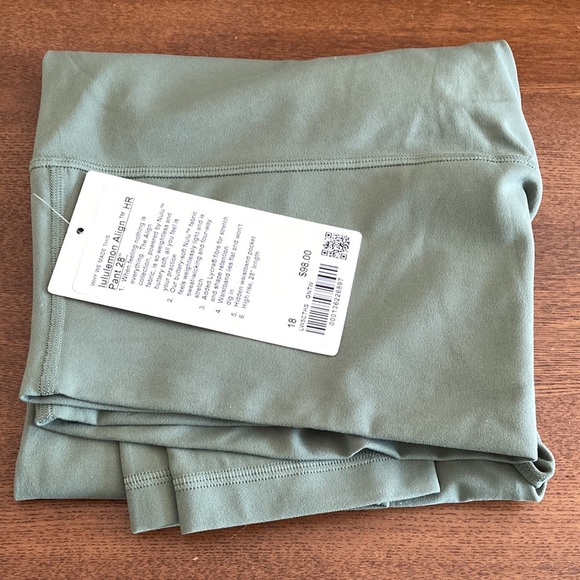 Lululemon Align HR Pant 28” in Green Twill - Picture 8 of 8
